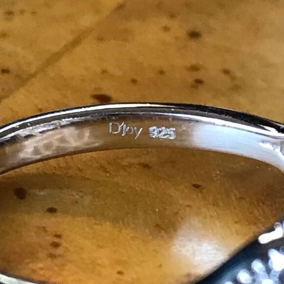 Norwegian Thulite Sterling Silver Ring Size 10 - Picture 5 of 9